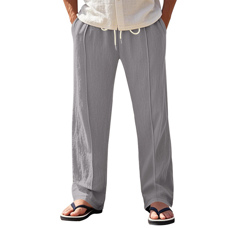 Tether Wide Leg Straight Men's Casual Pants - Image 4