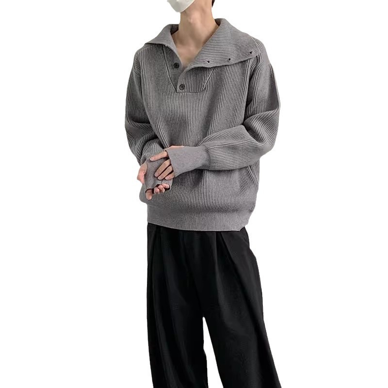 Sweater Men's Idle Style High-grade Round Neck Pullover Loose - Image 5