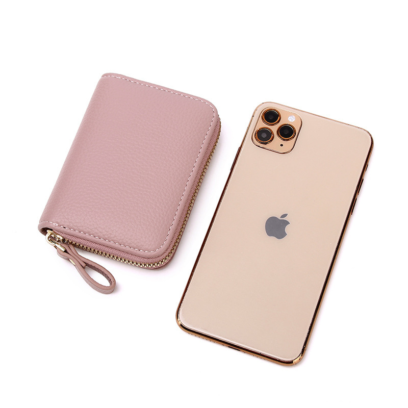 Anti-theft Swiping Expanding Card Holder Men's Ladies Card Holder Card Holder Multifunctional Zipper Small Wallet - Image 5