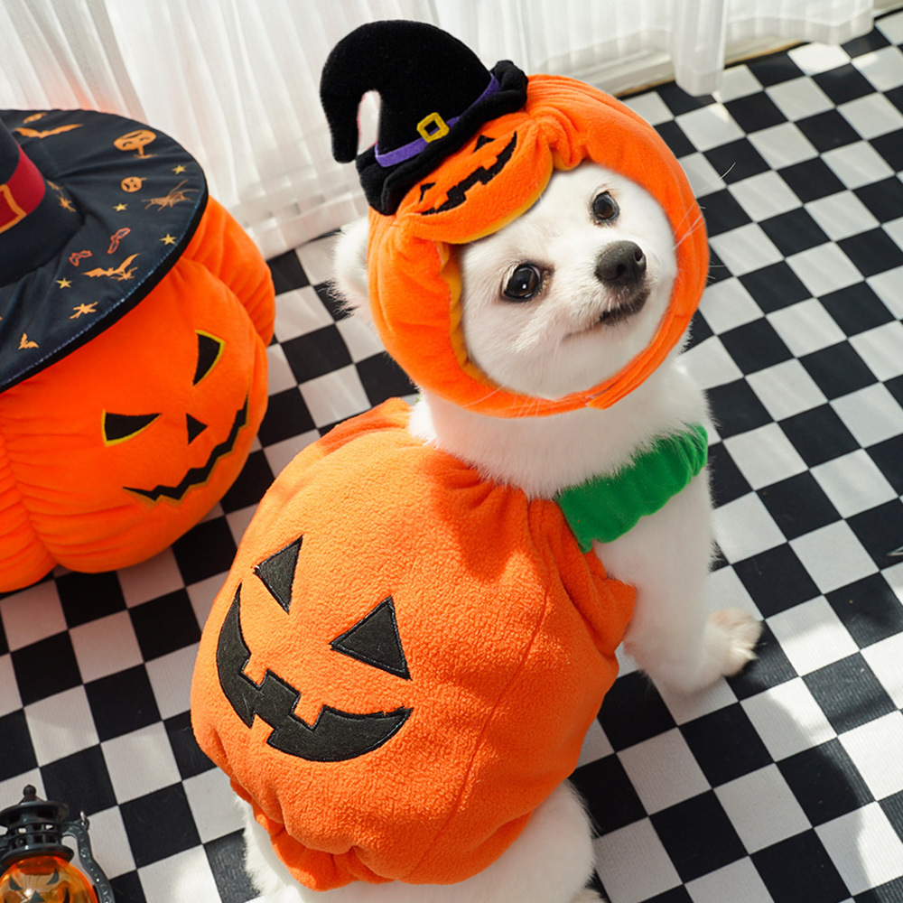 Halloween Pumpkin Vest For Dogs Cats Festive Pet Costume Harness Funny Thanksgiving Christmas Apparel For Small Animals Clothing - Image 9