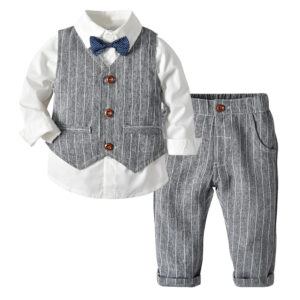 Boys Autumn Clothing Children's Suit Three-piece Set