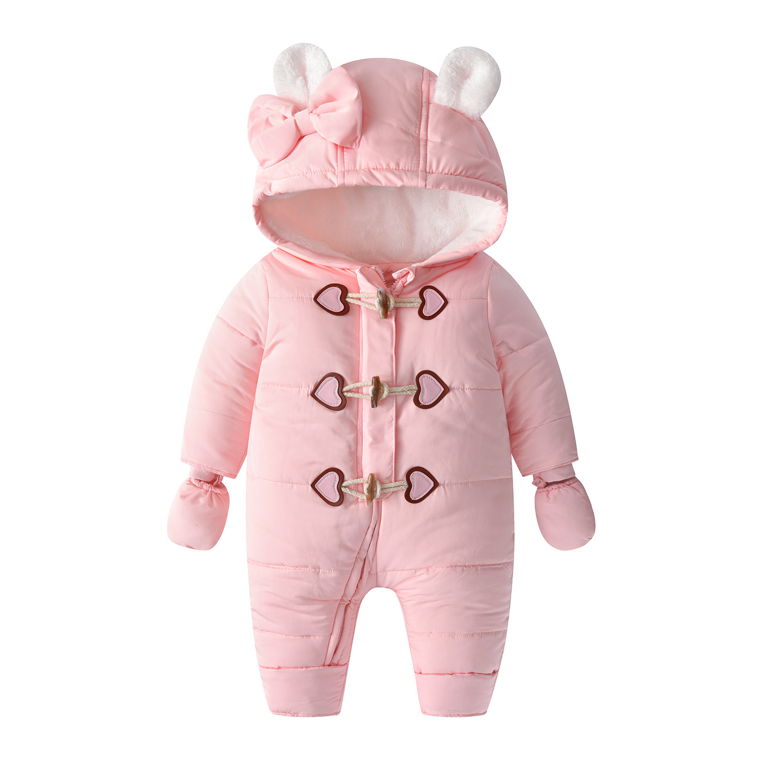 Baby Onesie Horn Buckle Hayi Baby Crawling Suit Clothes - Image 2