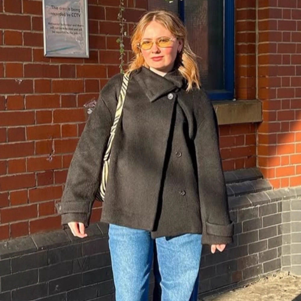 High-grade Graceful Stand Collar Short Coat - Image 3