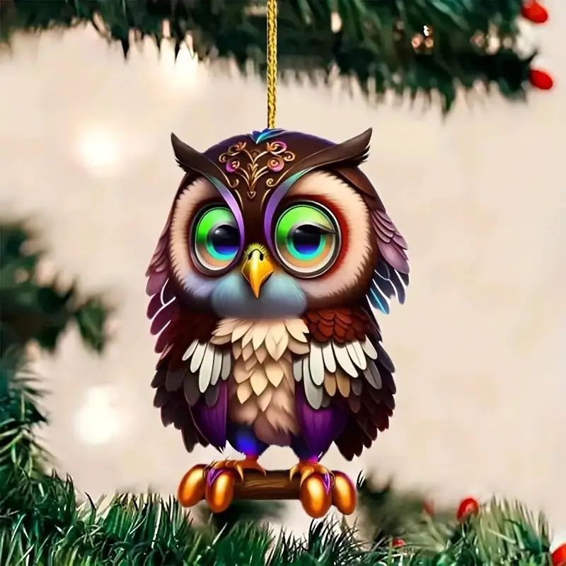 Christmas Christmas Tree Decoration Acrylic Flat Hanging Decorations - Image 6