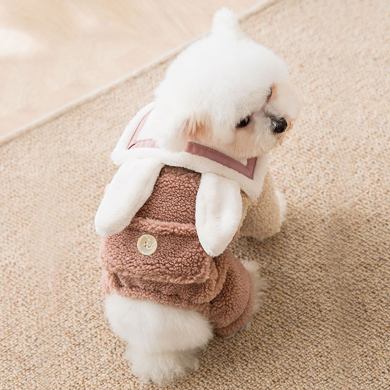 Autumn and winter thick dog four-legged clothes