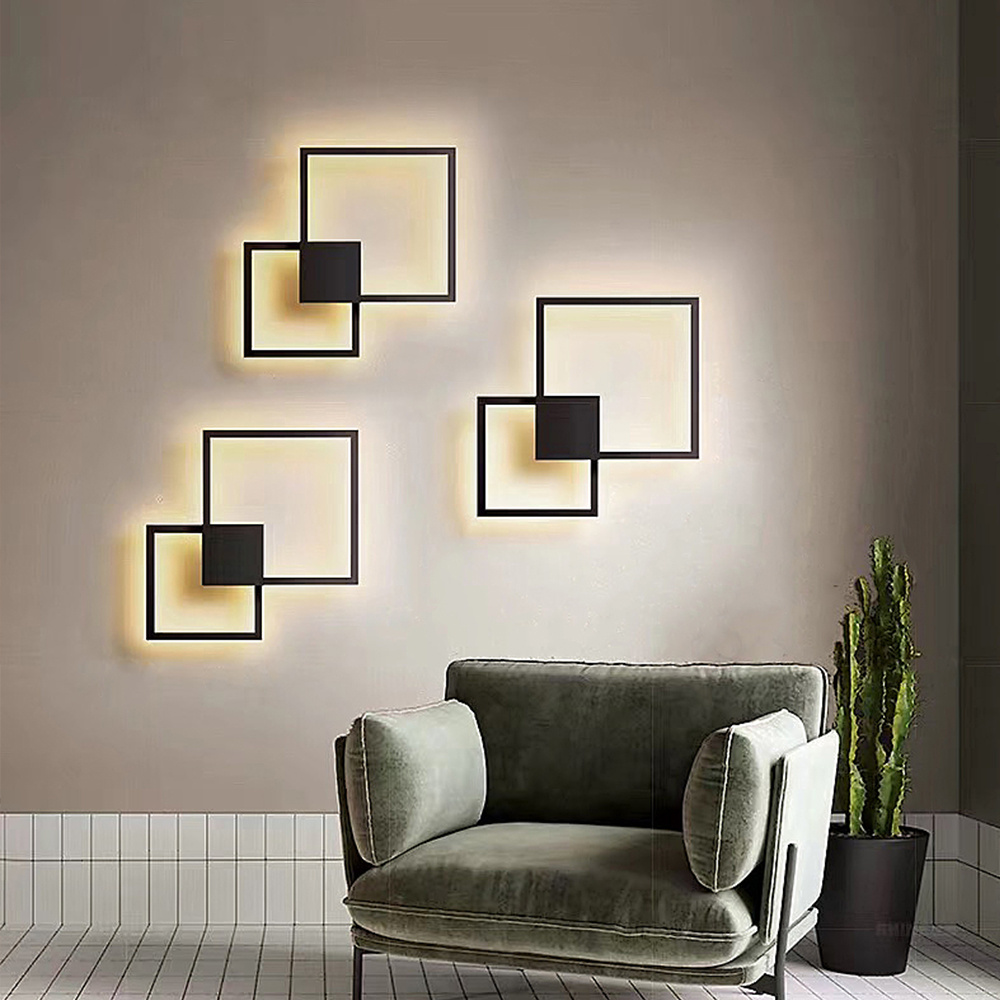 Simple geometric line LED shape wall light - Image 6