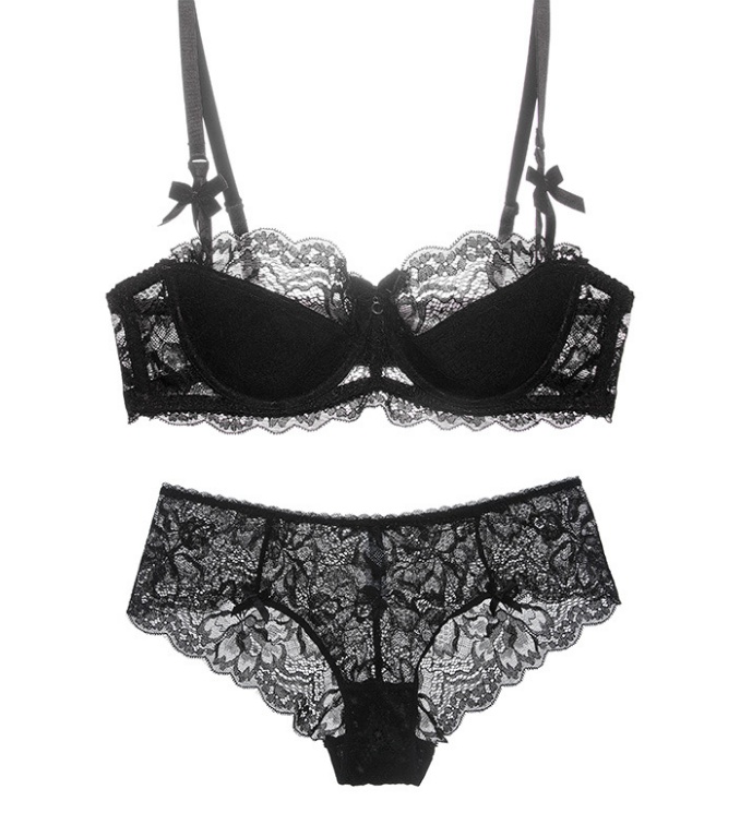 Lace Thin Cotton Underwear Women Set - Image 3