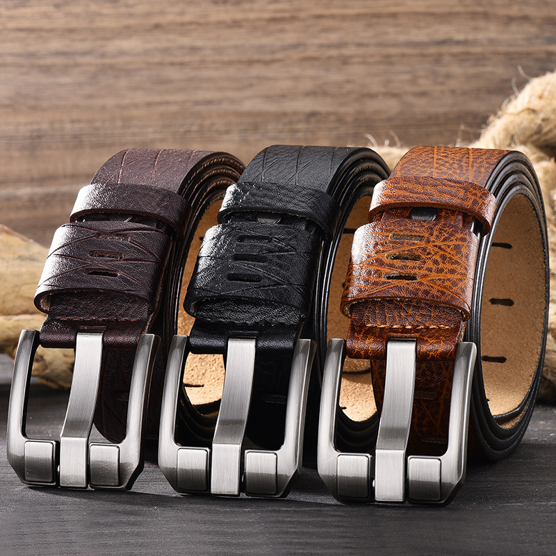 Versatile leather belt for men - Image 3