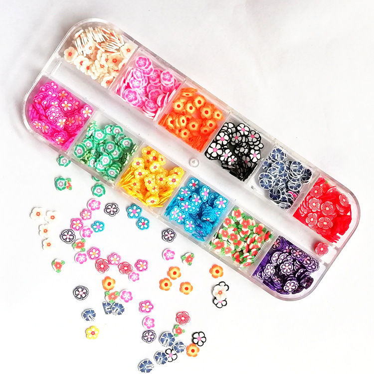Manicure Ornament Handmade DIY Crystal Mud Clay Flower Fruit Slice - Image 5