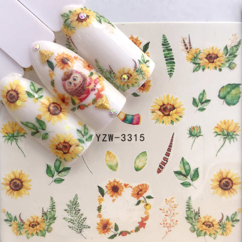 Compatible with Apple, 1 Copriletto Adesivi Misterioso Stellata Series Disegni di Trasferimento Del Chiodo di Acqua Cursori per La Nail Watermark Decalcomanie Manicure Fai da Te - Image 2