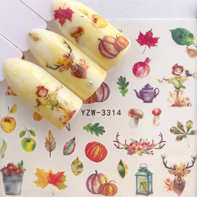 Compatible with Apple, 1 Copriletto Adesivi Misterioso Stellata Series Disegni di Trasferimento Del Chiodo di Acqua Cursori per La Nail Watermark Decalcomanie Manicure Fai da Te - Image 3