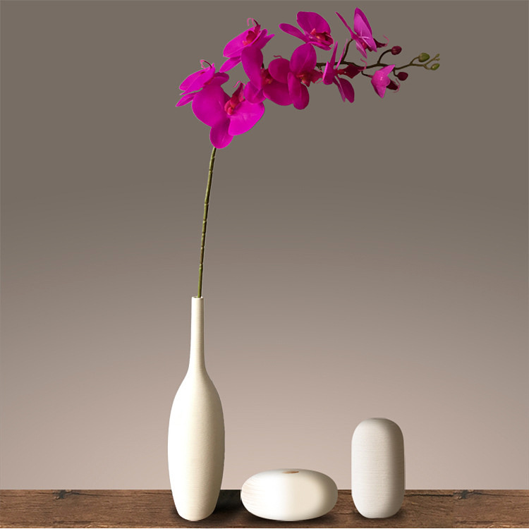 Artificial Flower Film Phalaenopsis Nine Heads Single Branch Artificial Flower Feel Chinese Home Living Room Decoration Flower Arrangement - Image 6