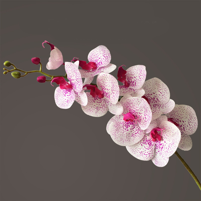 Artificial Flower Film Phalaenopsis Nine Heads Single Branch Artificial Flower Feel Chinese Home Living Room Decoration Flower Arrangement - Image 9