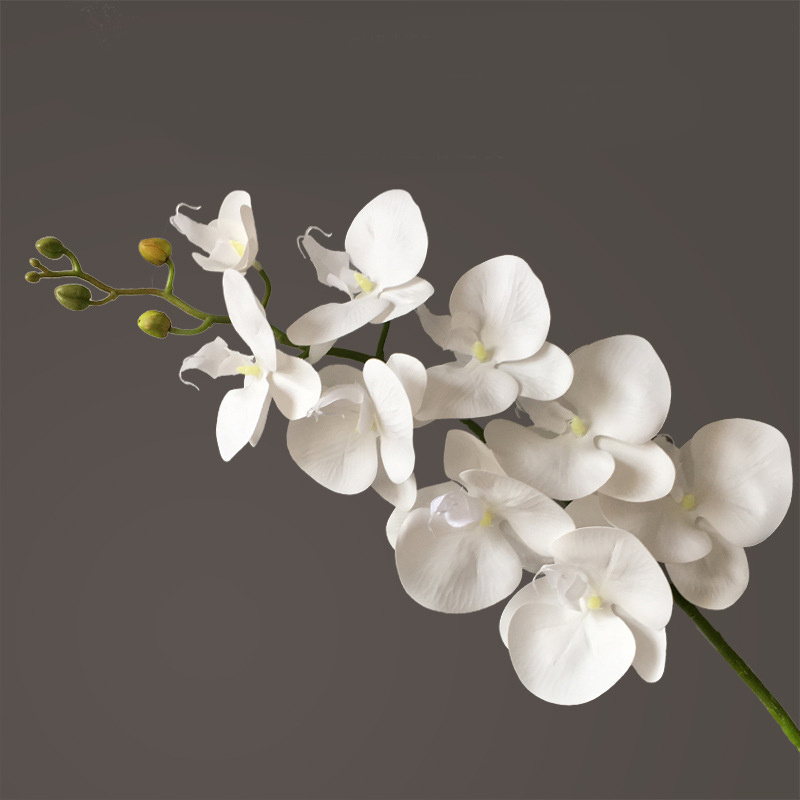 Artificial Flower Film Phalaenopsis Nine Heads Single Branch Artificial Flower Feel Chinese Home Living Room Decoration Flower Arrangement - Image 7