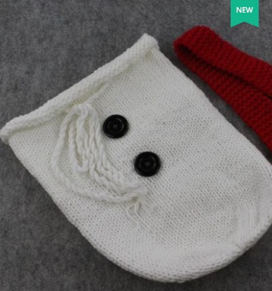 Baby Bathrobe, New Product, Children's Photography Clothing, Photo Studio, Baby Clothing, Knitted Woolen yarn, Cartoon Snowman Sleeping Bag - Image 3