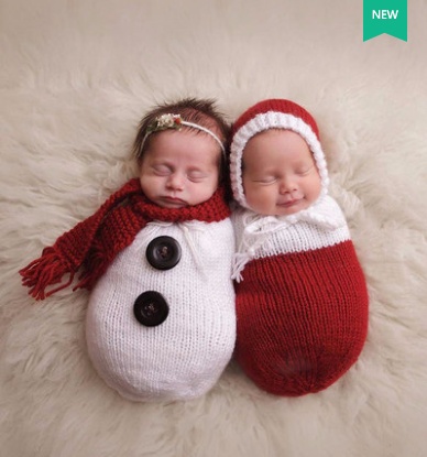 Baby Bathrobe, New Product, Children's Photography Clothing, Photo Studio, Baby Clothing, Knitted Woolen yarn, Cartoon Snowman Sleeping Bag - Image 5