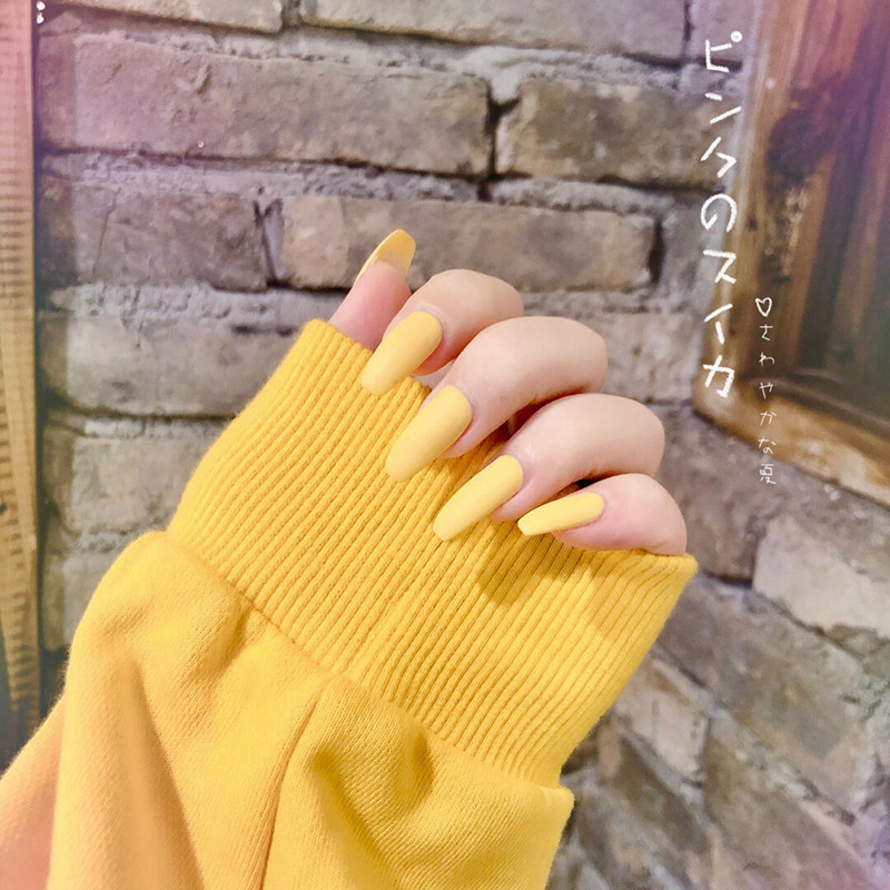 Fake Nails Wear Nails Autumn And Winter Frosted Personality Waterproof Ballet Nails - Image 3