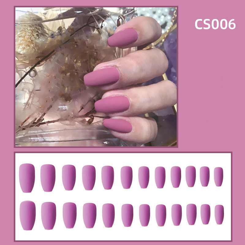 Fake Nails Wear Nails Autumn And Winter Frosted Personality Waterproof Ballet Nails - Image 6