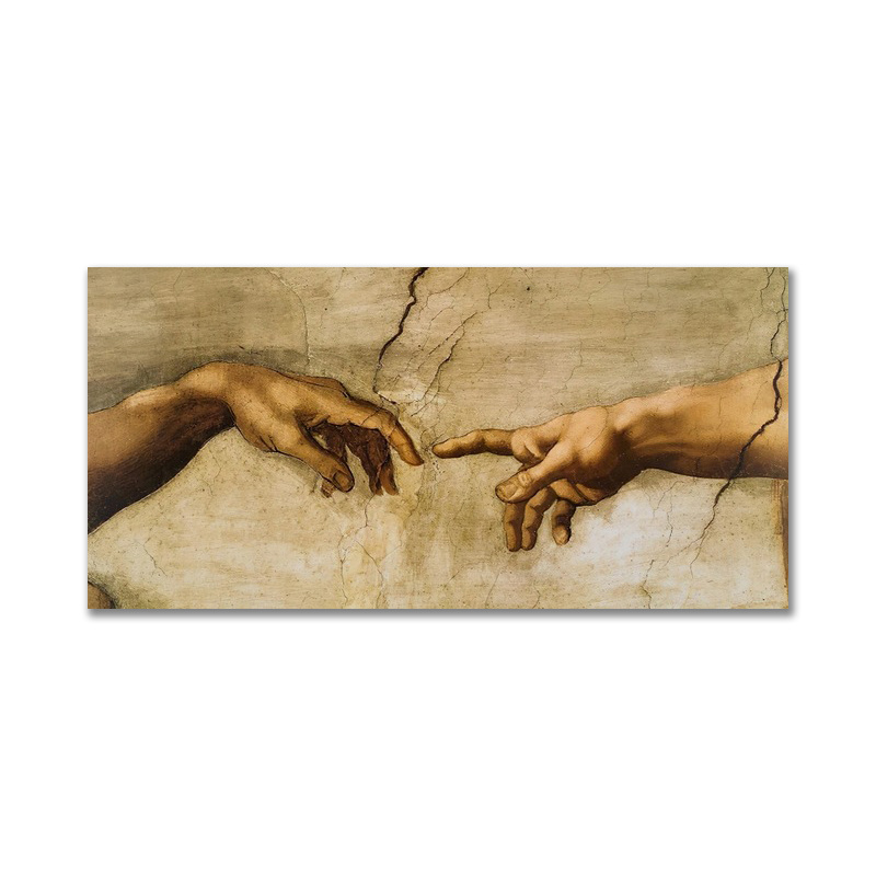 Hand In Hand Michelangelo Canvas - Image 3
