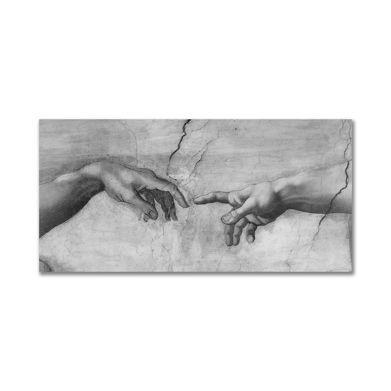 Hand In Hand Michelangelo Canvas - Image 5