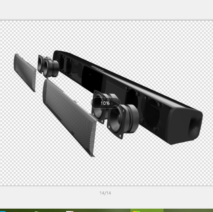 20W TV Speaker Wireless Bluetooth Speaker Portable Column Bass Soundbar Subwoofer with FM Radio for Computer TV Sound System Box - Image 2