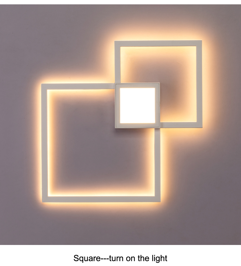 Simple geometric line LED shape wall light - Image 8