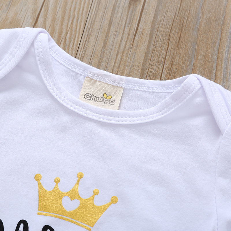 Baby Jumpsuit Short Sleeve Triangle Romper - Image 2