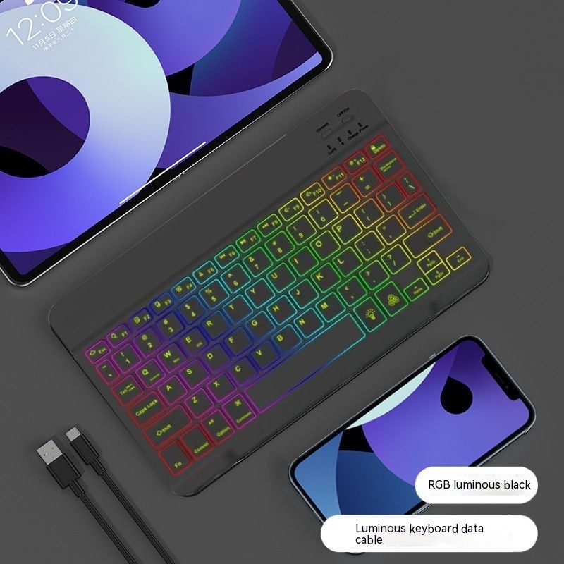 Colorful Luminous Wireless Keyboard And Mouse Set - Image 10