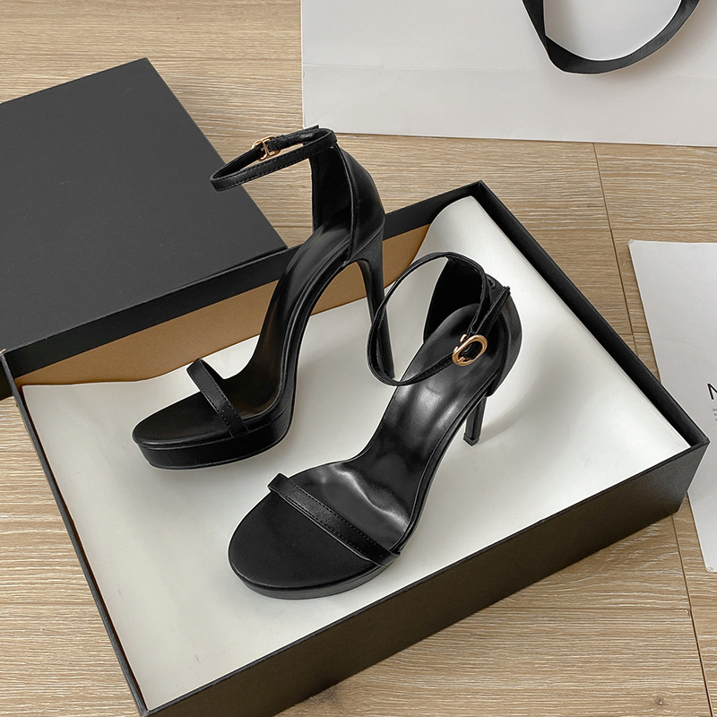 Commute Style Buckle Super High Heel Sandals For Women - Image 7