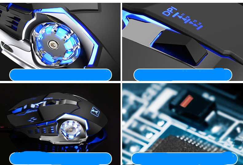 Three-piece Steampunk Manipulator Keyboard, Mouse And Headset Set - Image 3