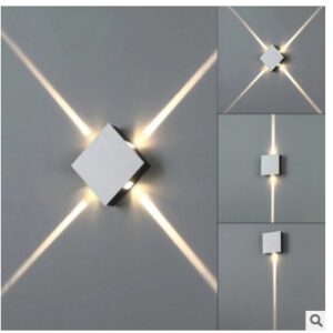 Modern simple square round LED aluminum wall light