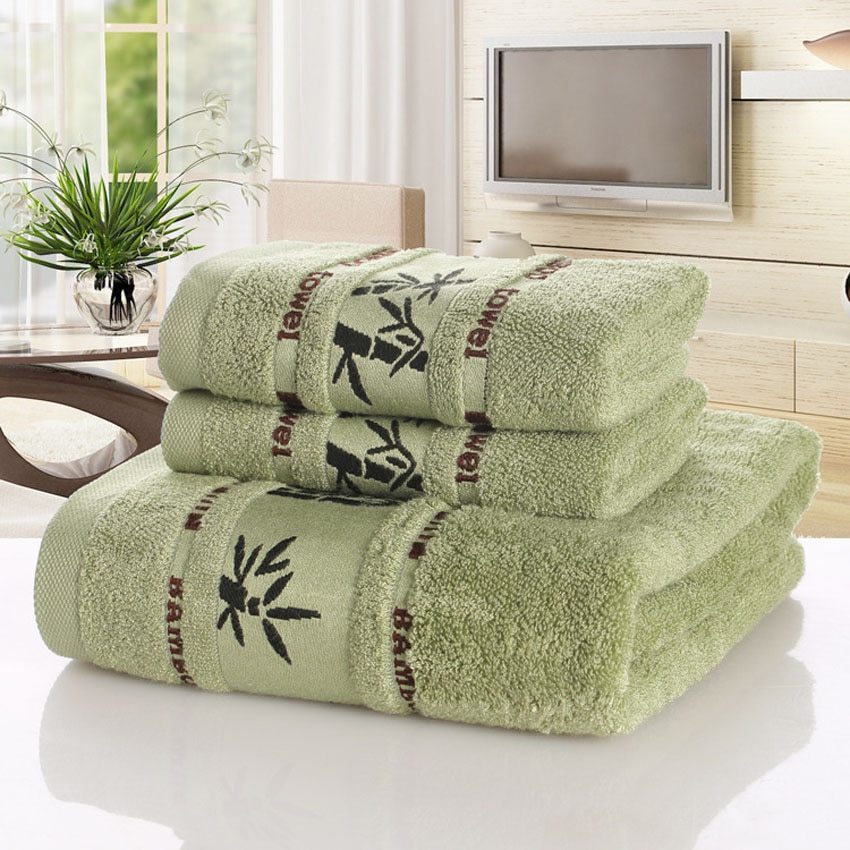 Bamboo charcoal fiber bath towel - Image 2