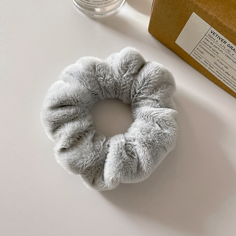 Cute Plush Large Intestine Hair Ring - Image 5