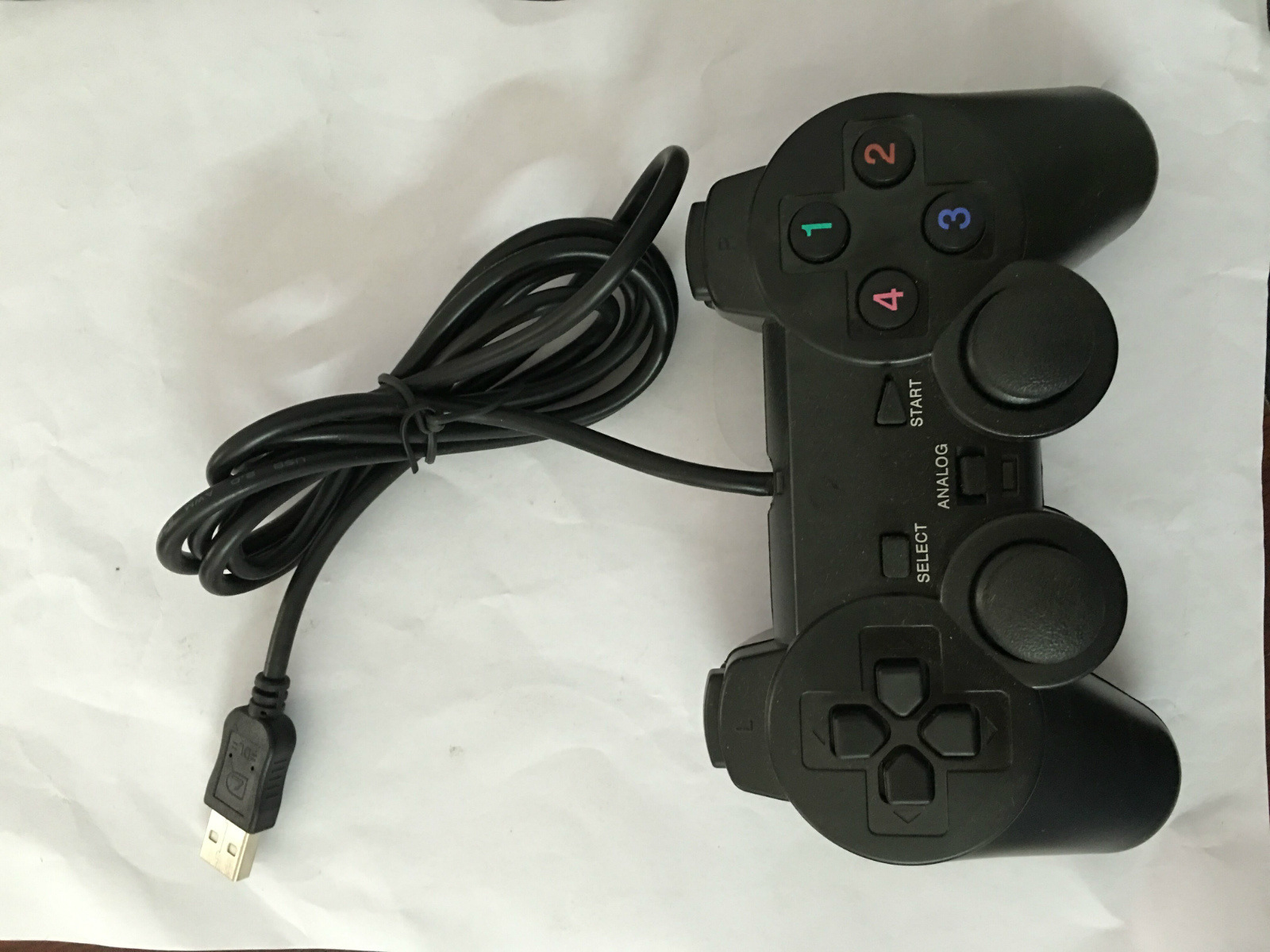 USB gamepad PS2 wired controller - Image 4