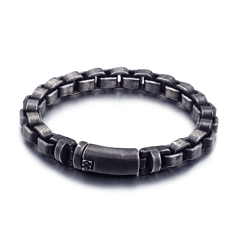 European And American Fashion Titanium Steel Retro Personalized Bracelet - Image 2
