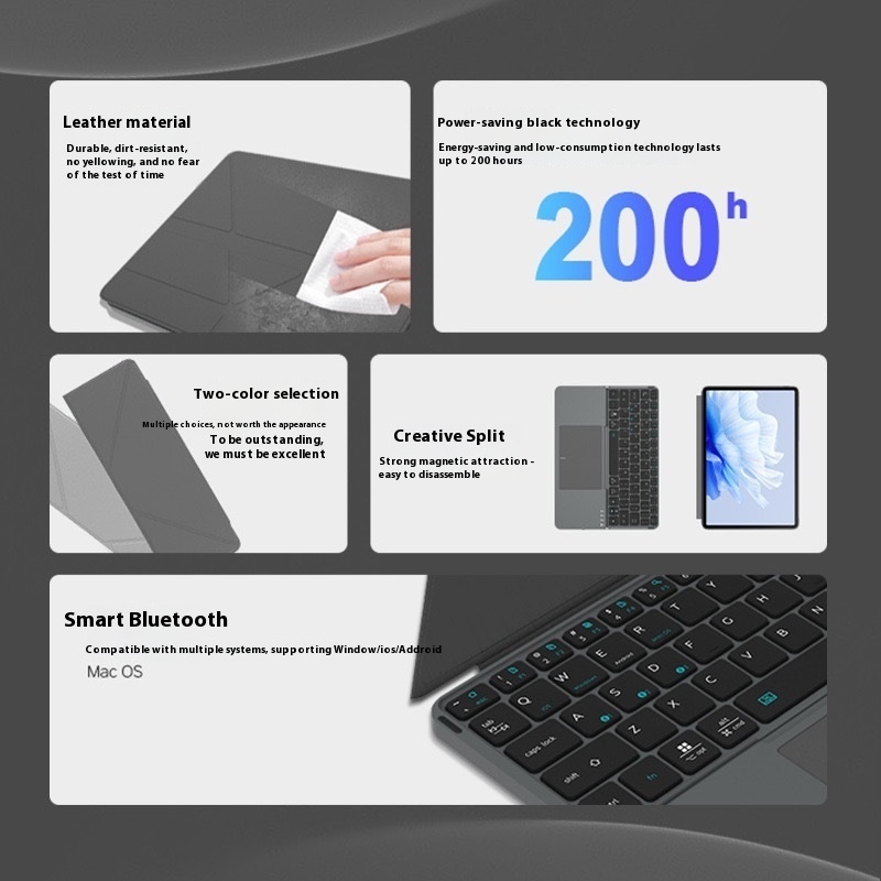 Wireless Bluetooth Folding Keyboard Phablet With Keyboard - Image 3
