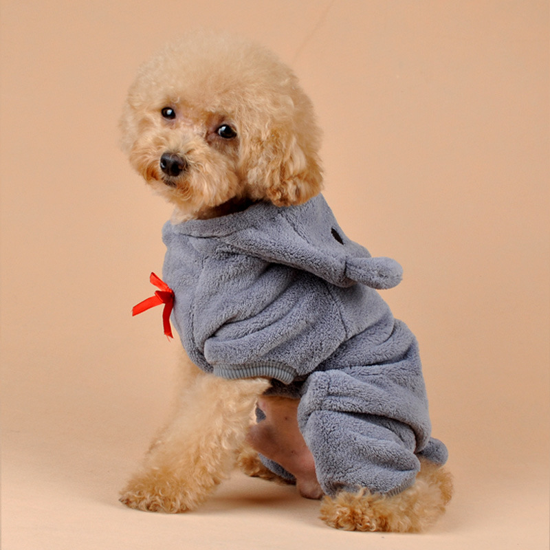 Bear four-legged coral fleece clothes - Image 8