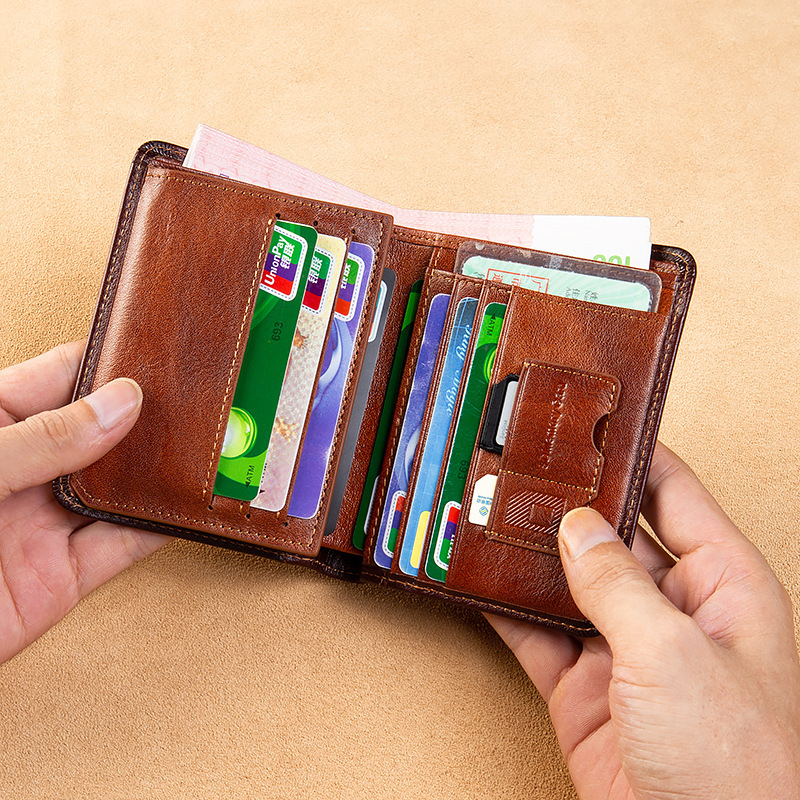 All-in-one Short Money Leather Ultra-thin Men's Wallet - Image 5