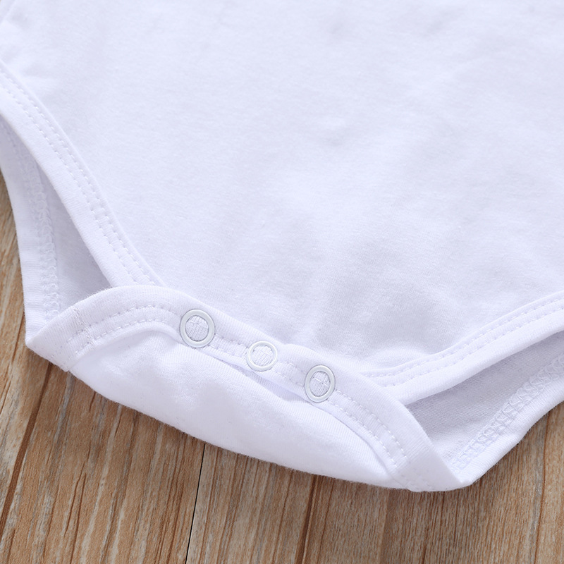 Baby Jumpsuit Short Sleeve Triangle Romper - Image 3