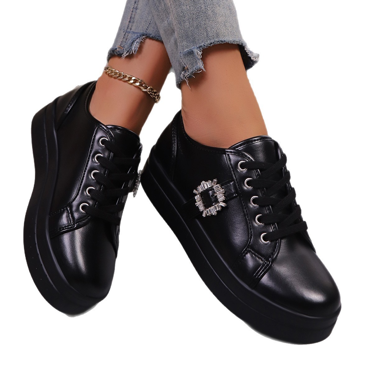 New Soft Bottom Leather Sports Women's Shoes - Image 6