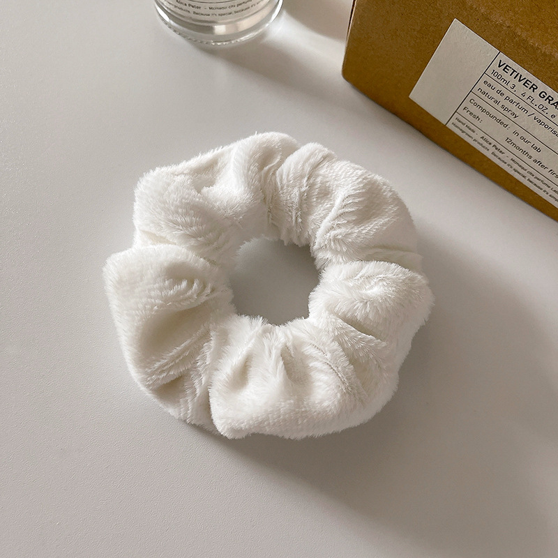 Cute Plush Large Intestine Hair Ring - Image 3