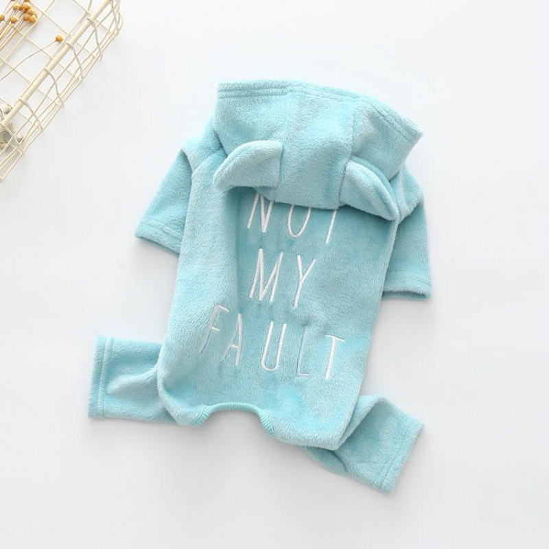 Pet Milk Dog Solid Color Embroidered Jumpsuit - Image 3