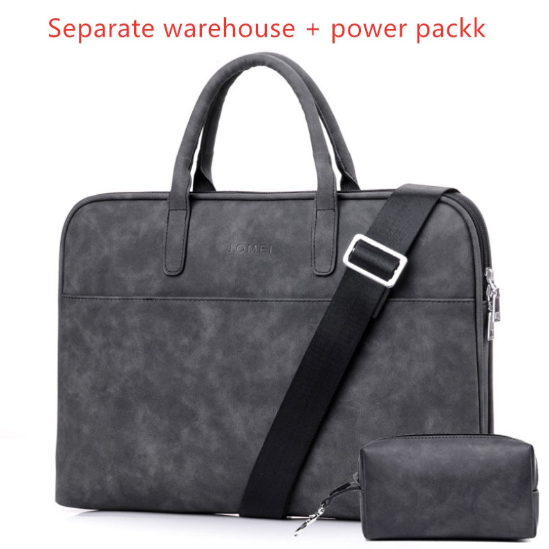 Faux Leather Laptop Bag For Women - Image 6