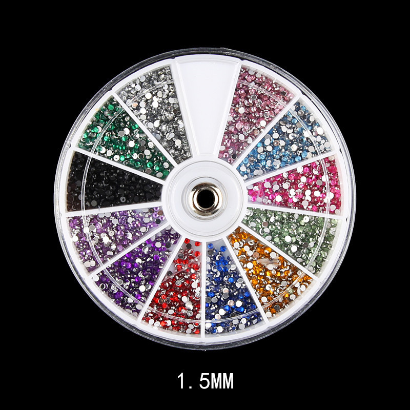 Diamond fake nails domestic rhinestones 12 colors - Image 3