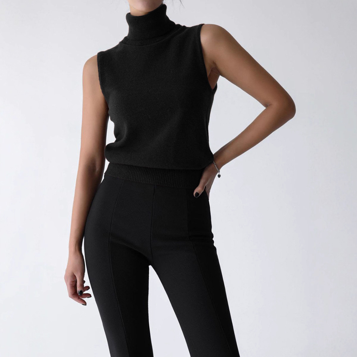 Knitted Sleeveless Vest European And American Autumn - Image 2