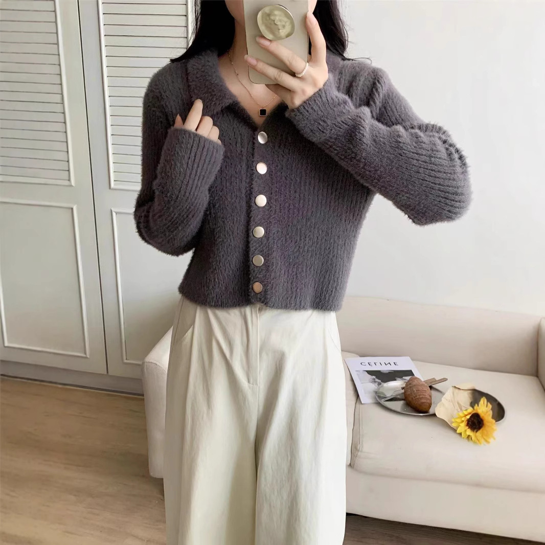 Loose Temperament Soft Glutinous Knitted Cardigan For Women - Image 9