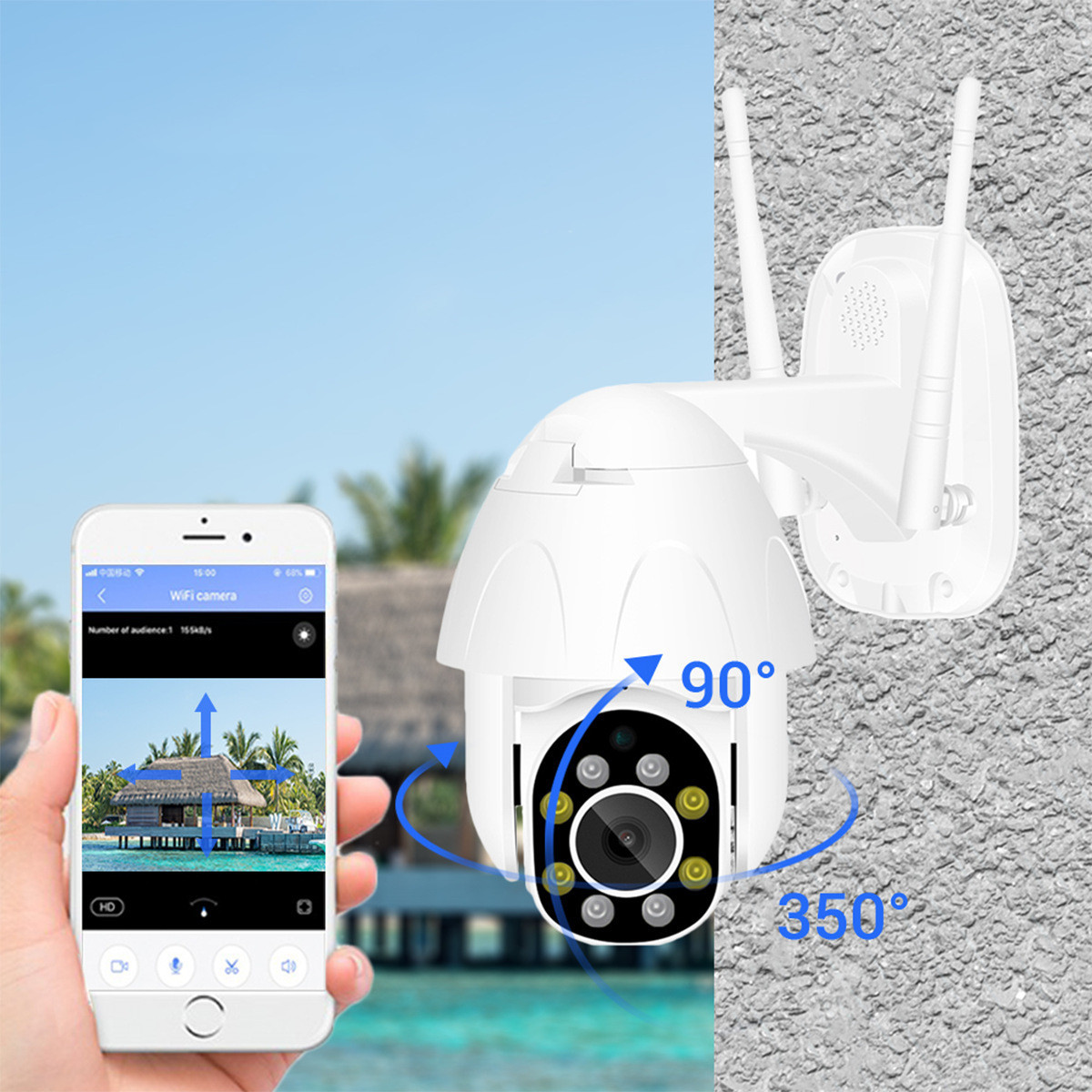 360 Degree Night Vision HD Outdoor Security Camera - Image 4