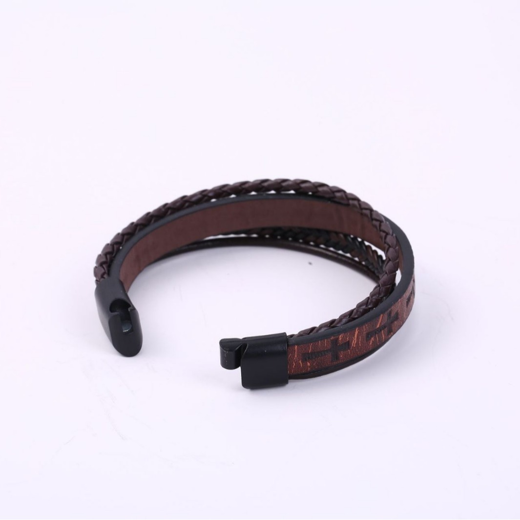 Men's British Retro Pattern Braided Bracelets - Image 4