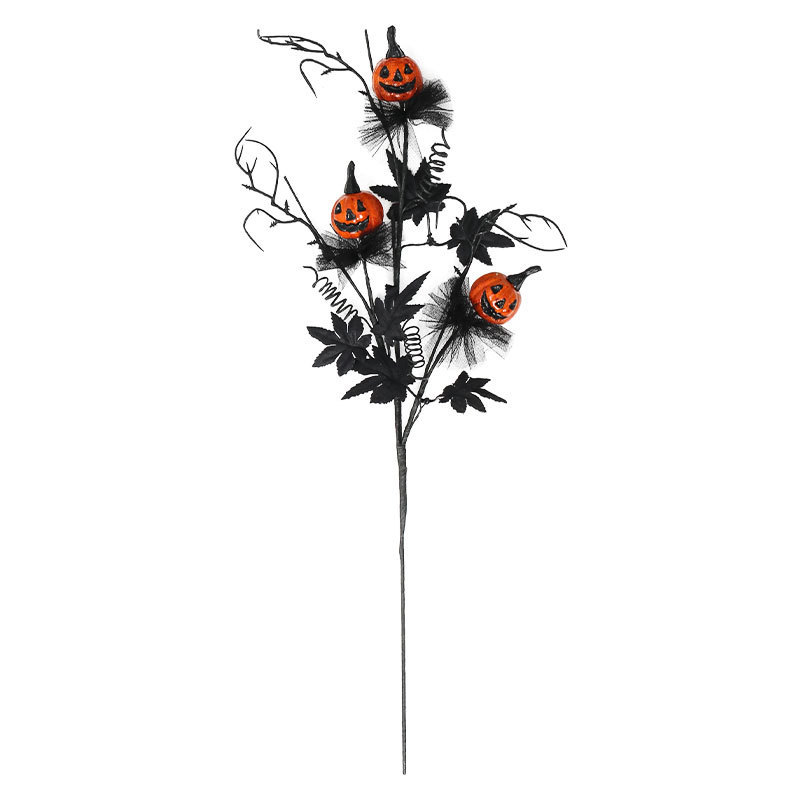 Halloween Decorations Black Horror Pumpkin Twig Cutting Bouquet - Image 5