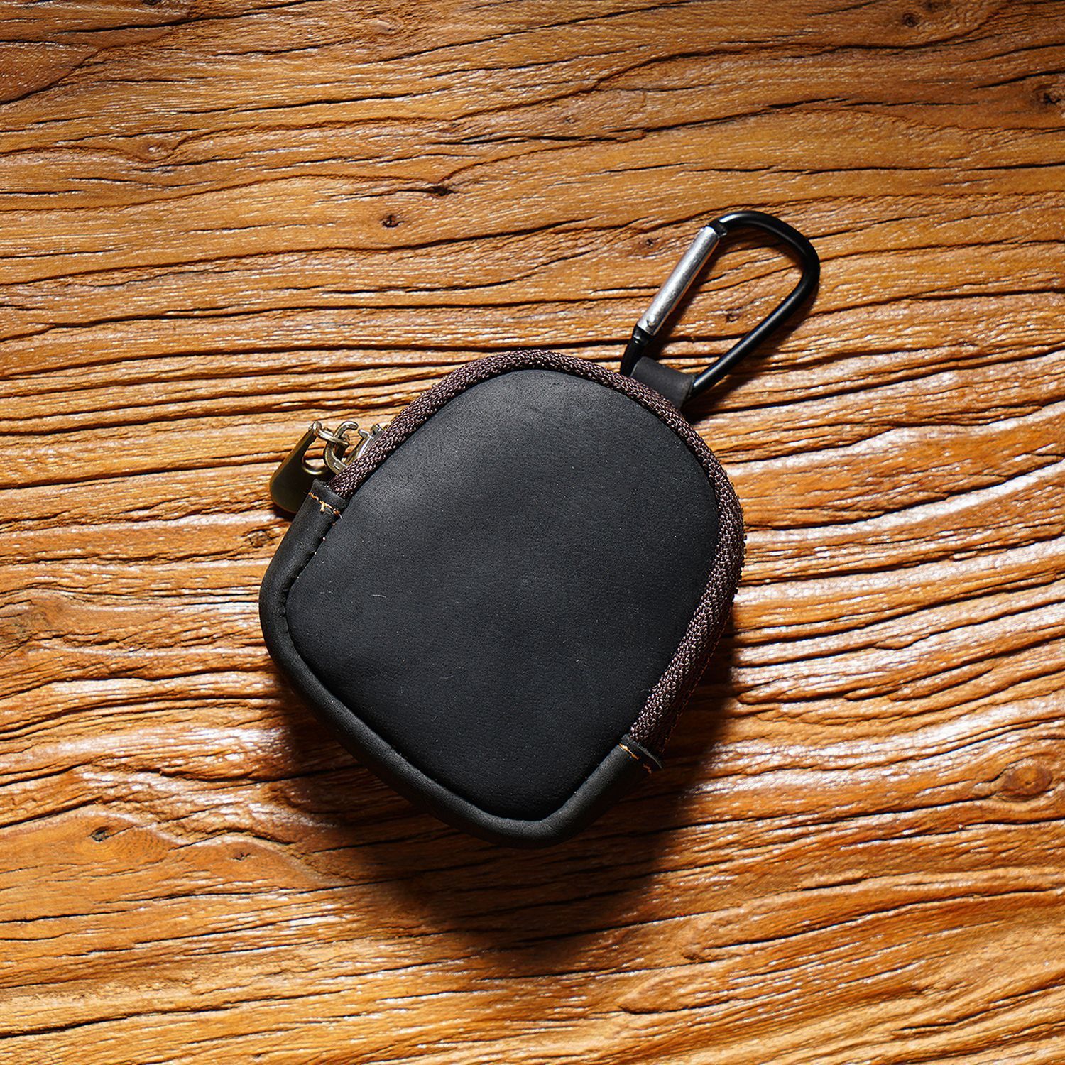 Cowhide Small Wallet Zipper Shell - Image 8